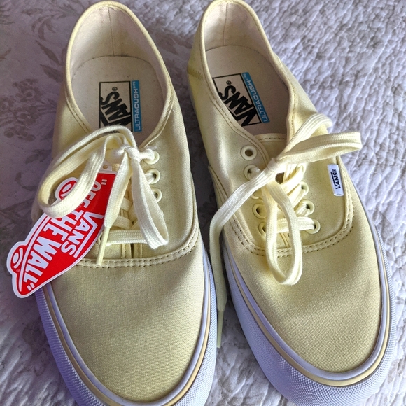 light yellow vans old skool